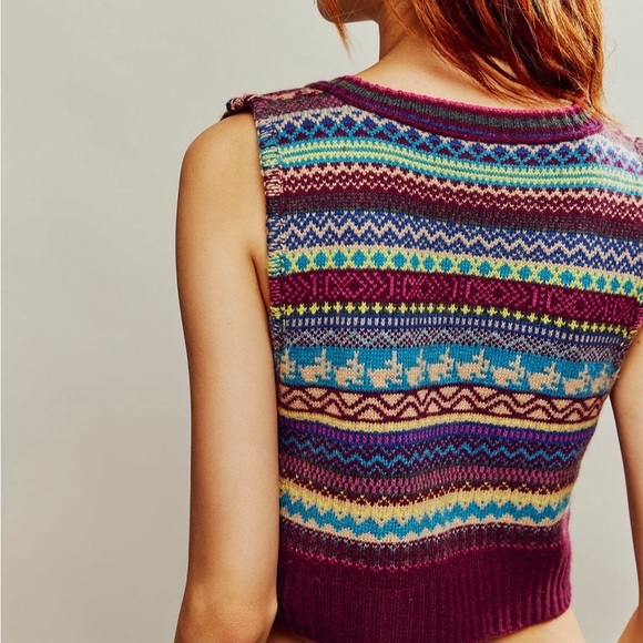 Free People ‘Fran’ Sweater Vest- Small - Picture 4 of 6